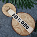 GOD IS GOOD Embroidered Christian Keychain