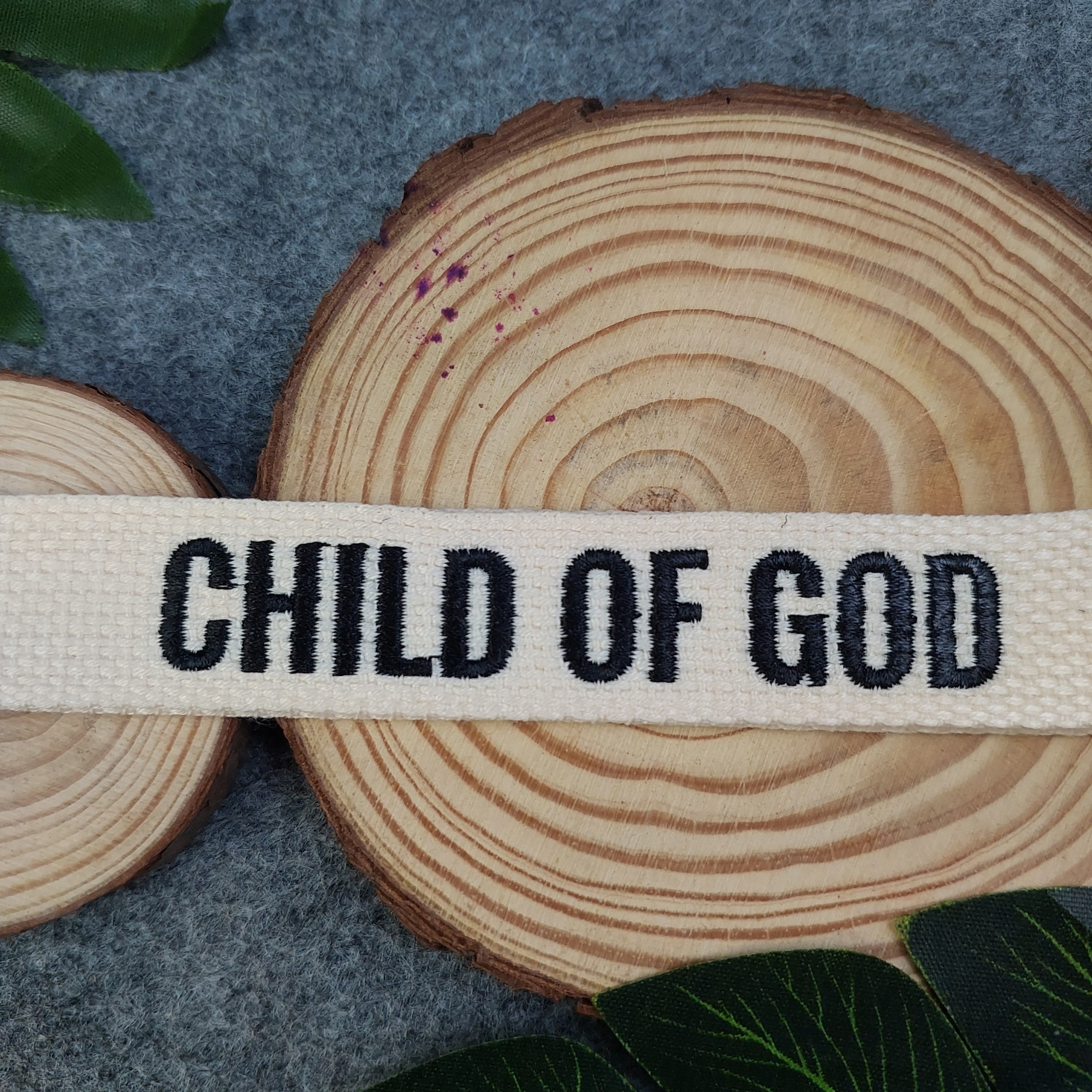 CHILD OF GOD Embroidered Christian Keychain