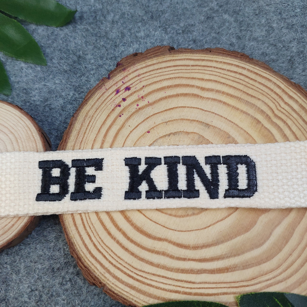 BE KIND Embroidered Christian Keychain