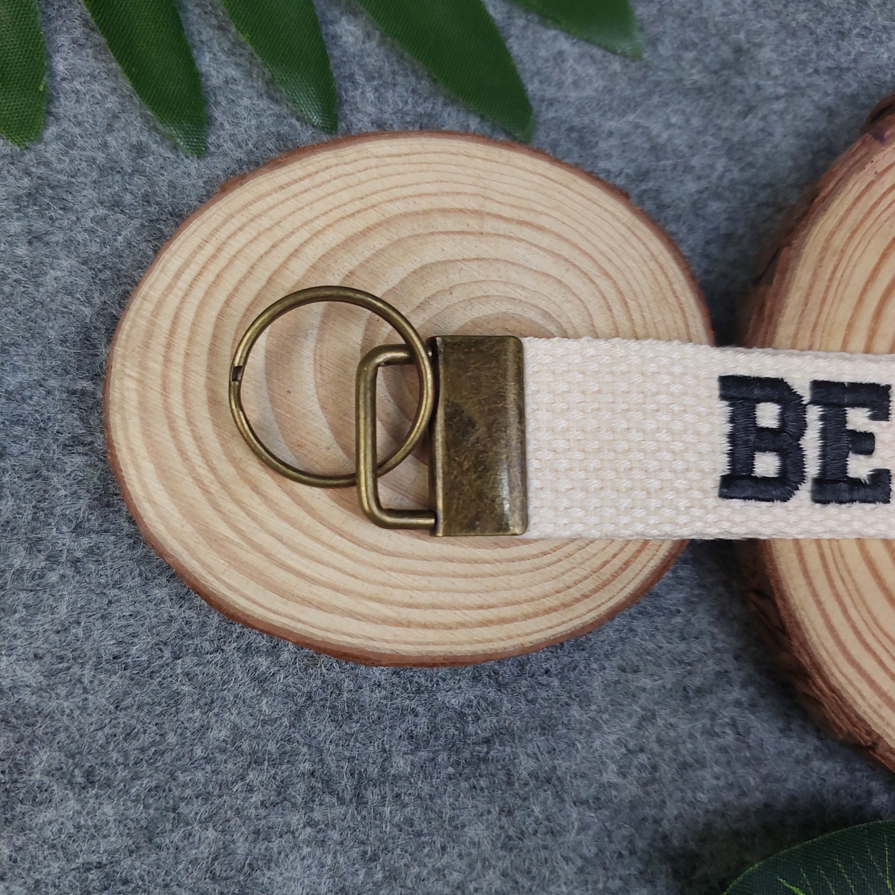 BE KIND Embroidered Christian Keychain