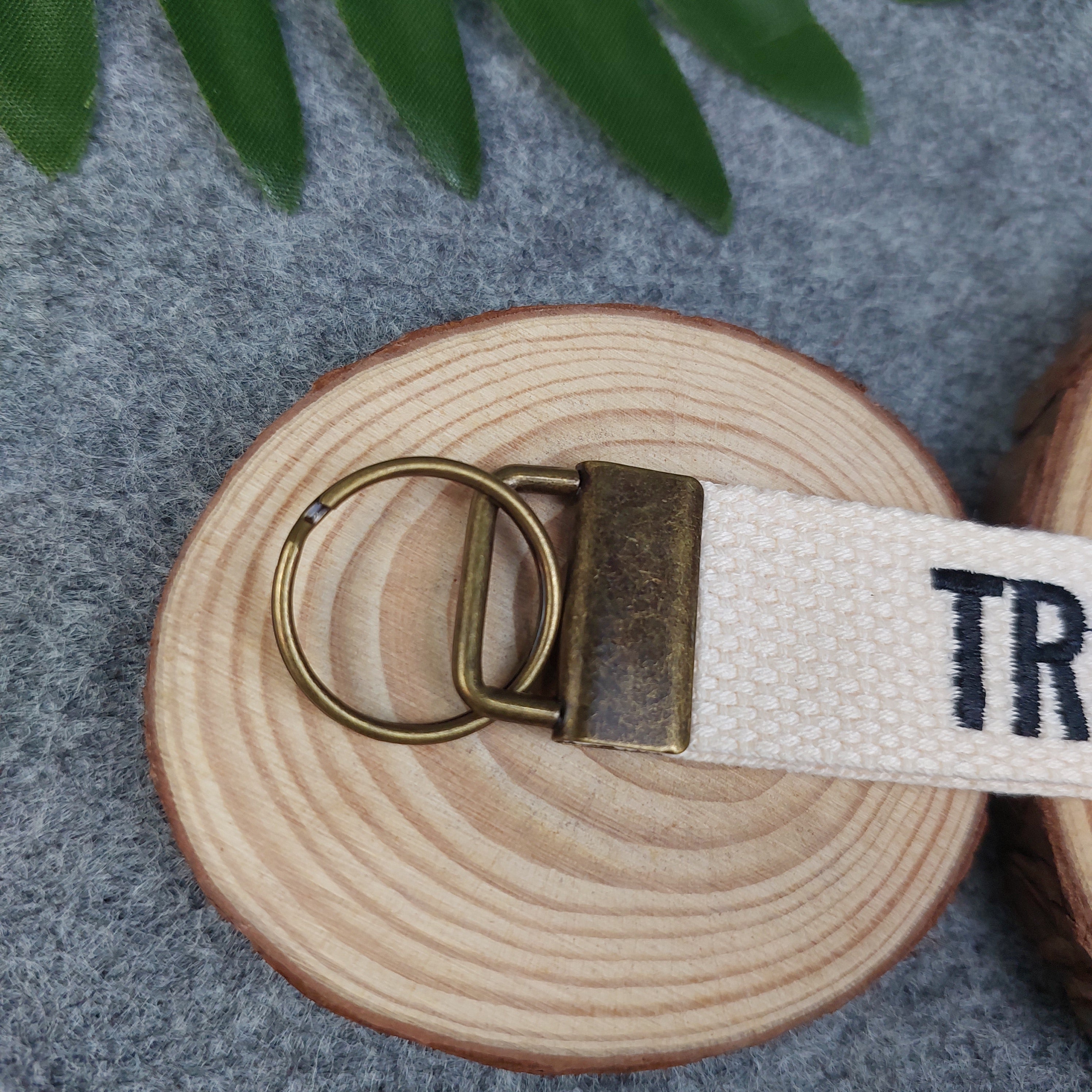 TRUST IN GOD Embroidered Christian Keychain