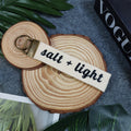 SALT + LIGHT Embroidered Christian Keychain