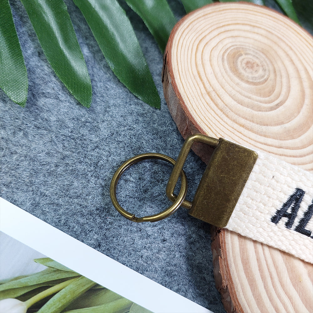 ALL FOR HIS GLORY Embroidered Christian Keychain